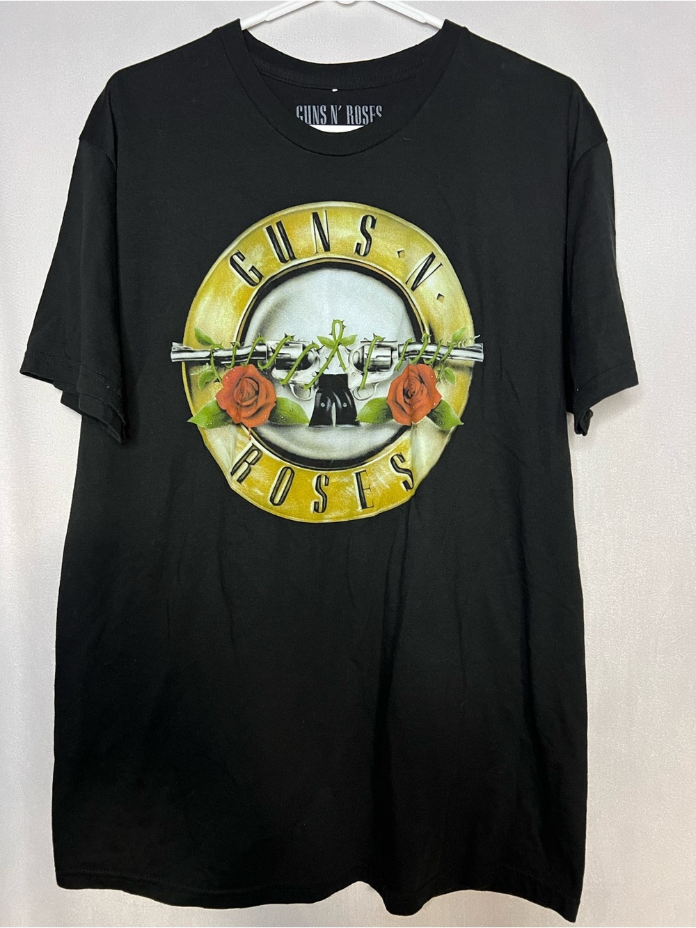 Guns ‘n Roses Large Black Graphic Tee - Band Logo Shirt PTP 22”